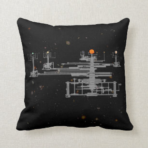 Orrery Planetary Earth Moon and Planets in Space Cushion