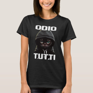 Orso Divertente Regalo I Hate People I Odio Tutti T-Shirt