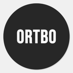 Ortbo _1  classic round sticker