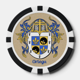 Ortega Heraldic Arms Poker Chips