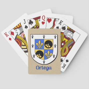 Ortega Heraldic Shield Playing Cards