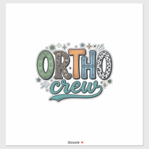 Ortho Crew Vintage Dental Team Vector Design_1