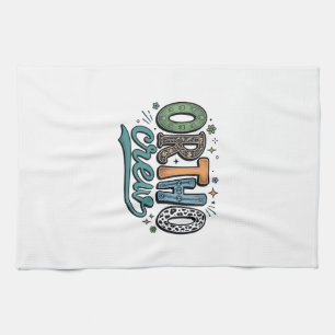 Ortho Crew Vintage Dental Team Vector Design_1 Tea Towel