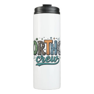 Ortho Crew Vintage Dental Team Vector Design_1 Thermal Tumbler