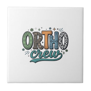 Ortho Crew Vintage Dental Team Vector Design_1 Tile
