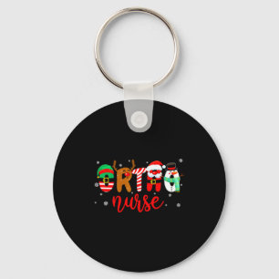 Ortho Nurse Christmas Shirt Nurse Xmas Party Cna N Key Ring