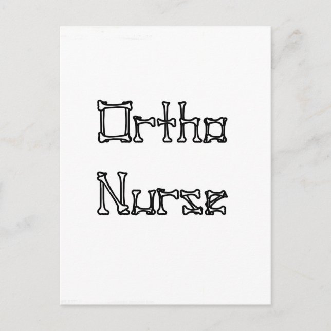 Ortho Nurse Postcard (Front)