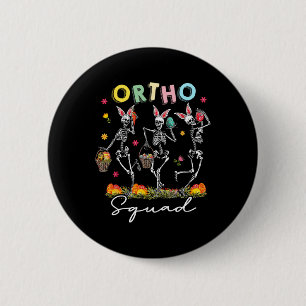 Ortho Squad Easter Day Bunny Orthopaedic Dancing S 6 Cm Round Badge