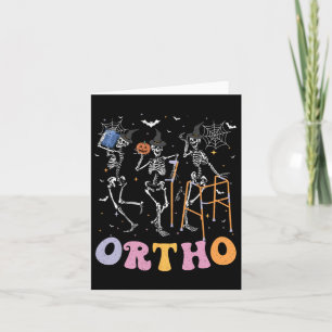 Ortho Squad Halloween Pumpkin Dancing Orthopaedic  Card