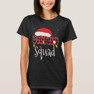 Ortho Squad Plaid Fun Christmas Orthopedics Crew X T-Shirt