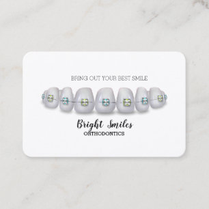 Orthodontist Braces Dentist Standard Business Card