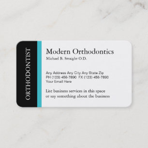 Orthodontist Medical Professional Business Card