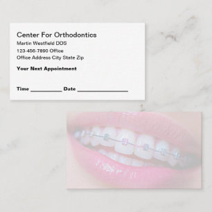 Orthodontist Theme Modern Business Cards 