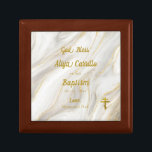 Orthodox Christian Baptism Grey Ivory Swirls  Gift Box<br><div class="desc">Orthodox Christian Baptism Grey Ivory Swirls gift box celebrating this profound mystery in the Orthodox life.  A timeless gift that will be treasured for life.  Customise with all of your personal details and preferences,  including text and font details.  Please contact us with any questions you may have.  Thank you!</div>