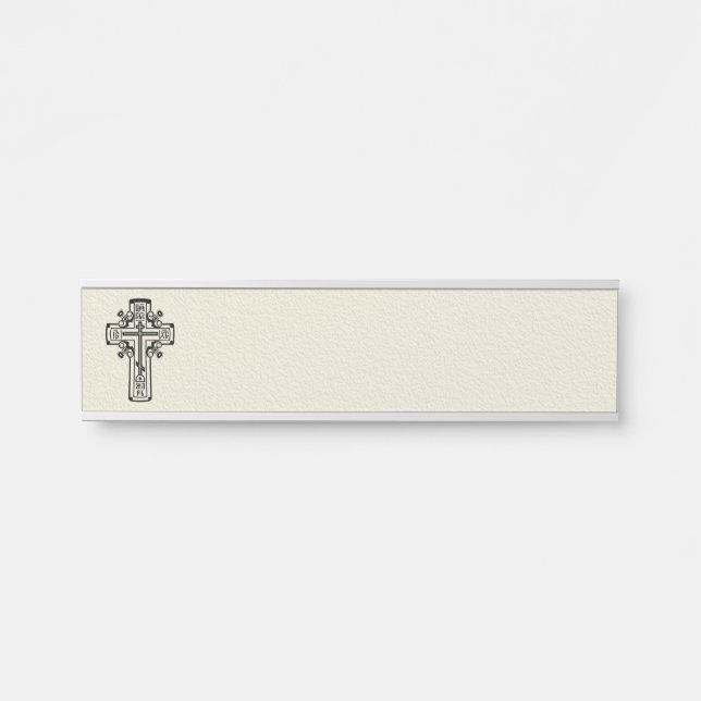 Orthodox Christian cross Door Sign (Front)