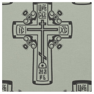 Orthodox Christian cross Fabric