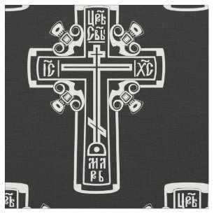 Orthodox Christian cross Fabric