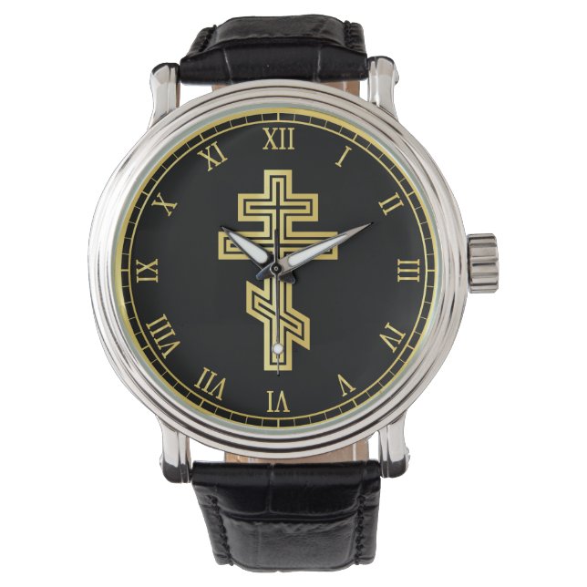 Orthodox Christian Cross Watch (Front)