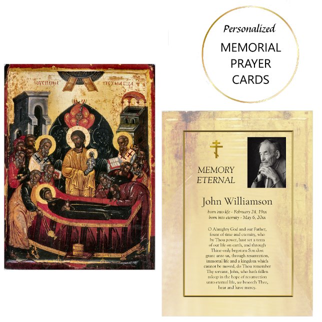 Orthodox Christian Funeral Icon Prayer Card (Creator Uploaded)