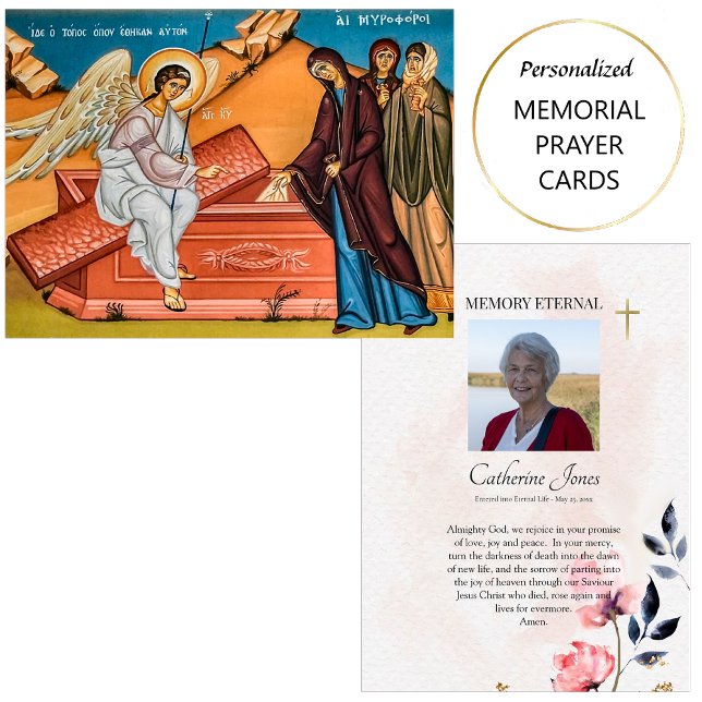 Orthodox Christian Icon Photo Funeral Prayer Card (Creator Uploaded)