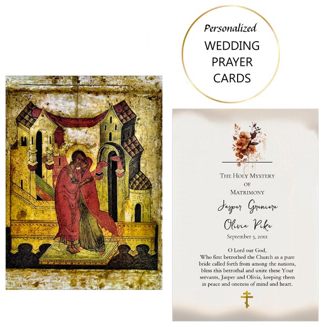 Orthodox Christian Icon Wedding Prayer Card (Creator Uploaded)