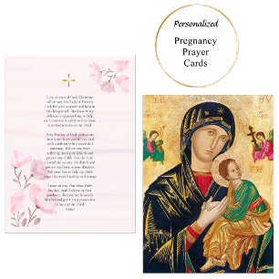 Orthodox Christian Pregnancy Prayer Card 