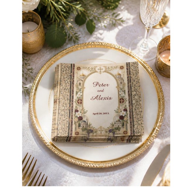 Orthodox Christian Wedding Paper Napkin (Creator Uploaded)
