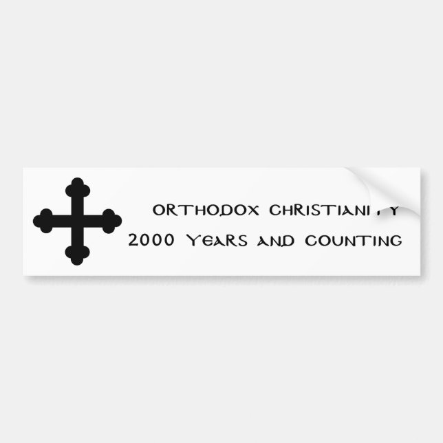 Orthodox Christianity-2000 Years bumper sticker (Front)