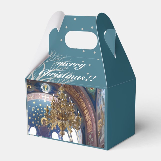 Orthodox Christmas.The rich decoration Favour Box (Front Side)
