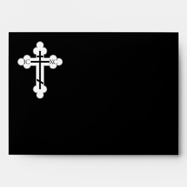 Orthodox cross envelope (Front)