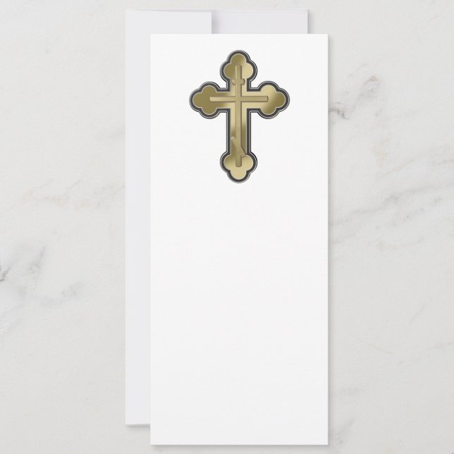 Orthodox cross invitation (Front)
