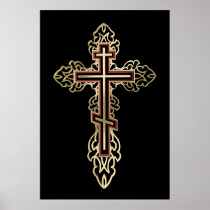 Orthodox cross poster