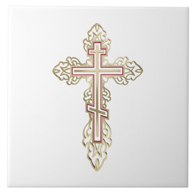 Orthodox cross tile (Front)