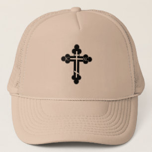 Orthodox cross trucker hat