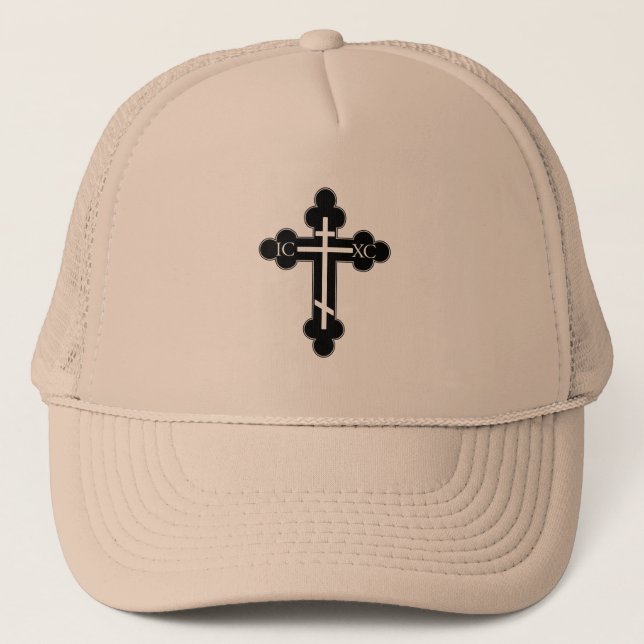 Orthodox cross trucker hat (Front)