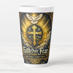 Orthodox Faith Cross Latte Mug