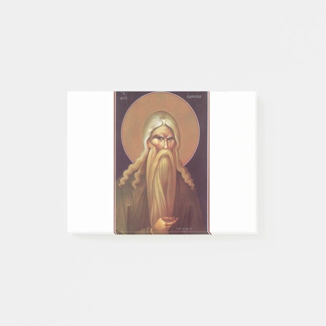 Orthodox Icon of Patriarch Abraham Post-it Notes (Front)