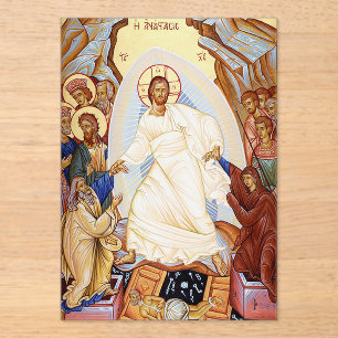 Orthodox Icon of the Anastasis Resurrection Acrylic Invitations