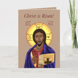 Orthodox Icon Pascha Card