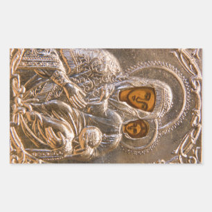 Orthodox icon rectangular sticker