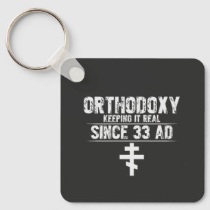 Orthodox l Cross l Funny Saying l Personalise Key Ring