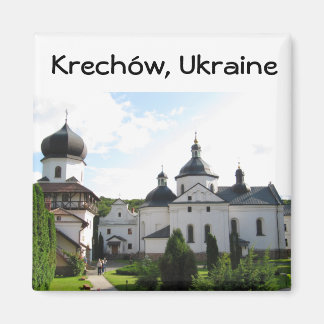 Orthodox monastery in Krechow, Ukraine Magnet