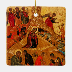 Orthodox Nativity Icon Ornament