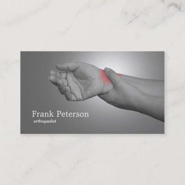 orthopaedic business card (Front)