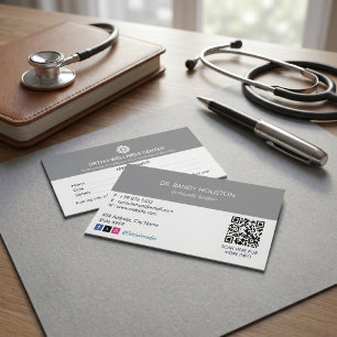 Orthopaedic Clinic Business Clean Appointment Card