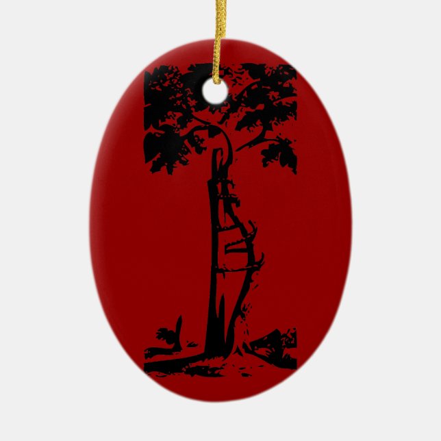 Orthopaedic Crooked Tree Ceramic Tree Decoration (Front)