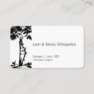 Orthopaedic Crooked Tree Symbol Business Card