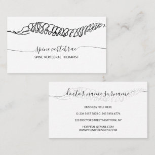 Orthopaedic doctor Surgeon Massage Therapist Business Card