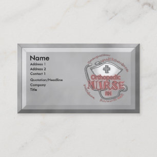 Orthopaedic Nurse Axiom Business Card
