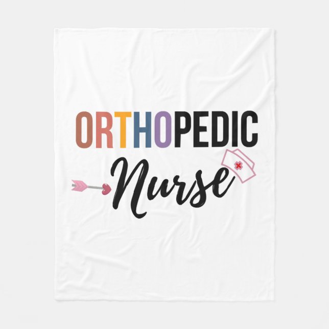 Orthopaedic Nurse Fleece Blanket (Front)